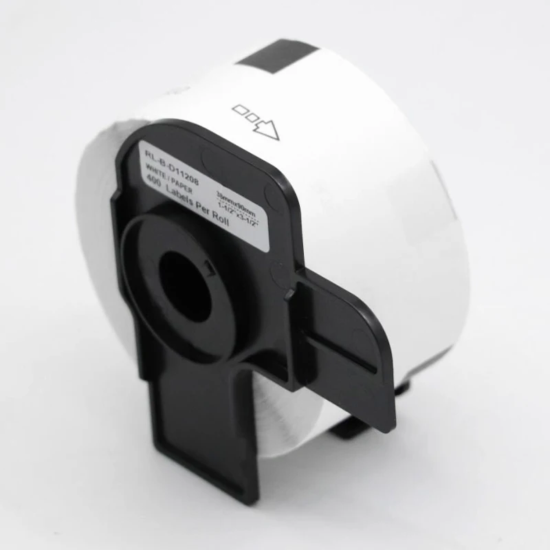3/6Rolls DK11208 38mm*90m 400PCS White Thermal Paper DK-11208 for Brother QL-500 QL-570 QL-800  QL-560 Label printer Paper Label