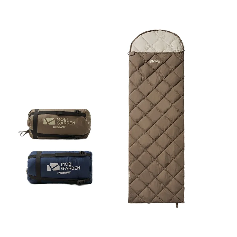 

Extra-Thick Portable Single Adult Down Sleeping Bag for Outdoor Camping