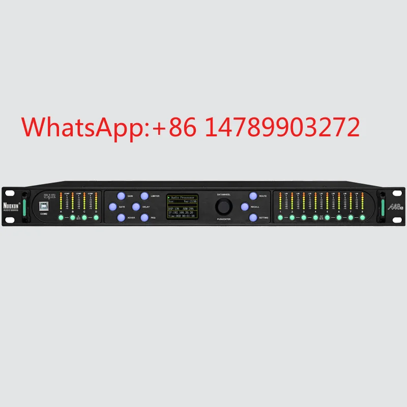 

4 In 8 Out 96K FIR Auto EQ Processor Metal Body Stage PA Live Sound Equipment