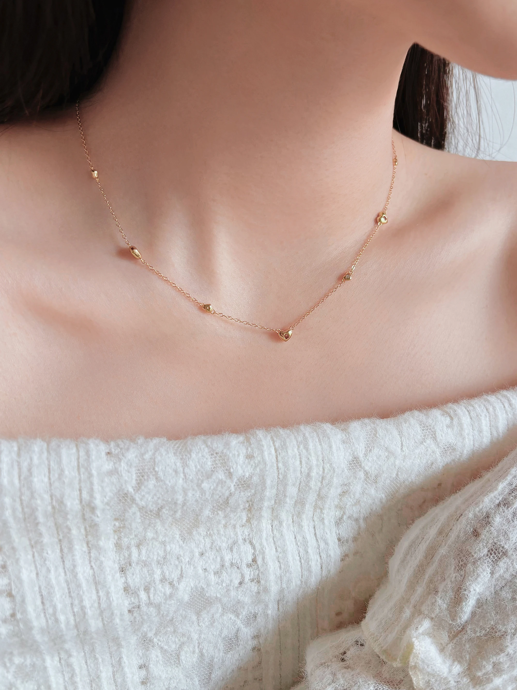 lanyu-heareat-minor-mode-retro-ruby-color-love-lobone-chain-exquisite-pile-wear-925-silver-nelace-french-vintage-sle