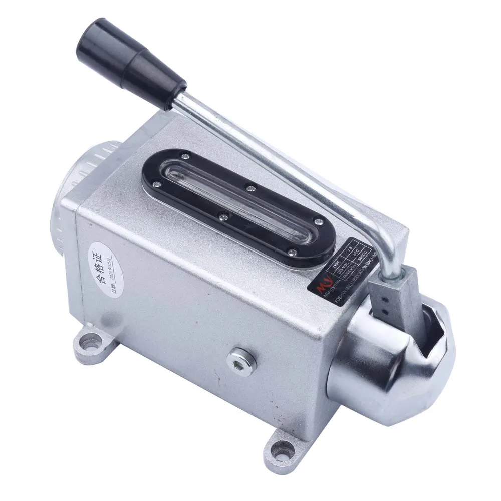 Lubricating Manual Oil Pump Hand Lubrication 500CC CNC 4mm Double or single Outlet Port Manual Lubricating Pump
