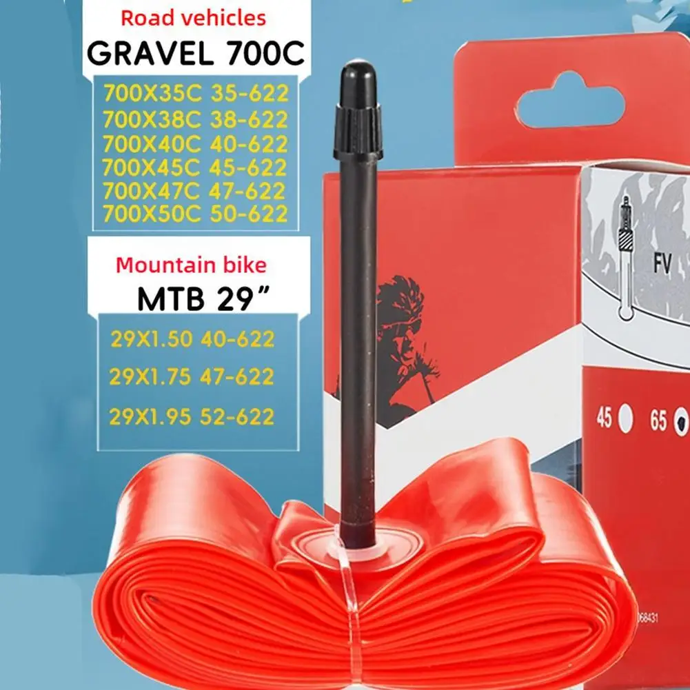 

Ultralight Bike Inner Tube 700X18 25 28 32C Road Bicycle Tire Light Super French TPU Length 65Mm Tube Valve M7A9