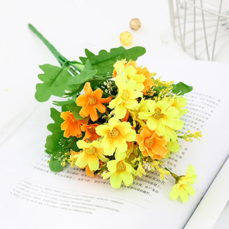 30CM Artificial Daisy Home Decoration Silk Flower Jumping Orchid Chrysanthemum Table Decoration Photography Props