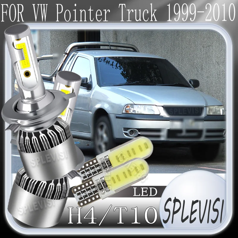 

Long Lifespan Waterproof Instant Illumination H4 LED headlight For VW Pointer Truck 1999 2000 2001 2002 2003 2004 2005 2006-2010