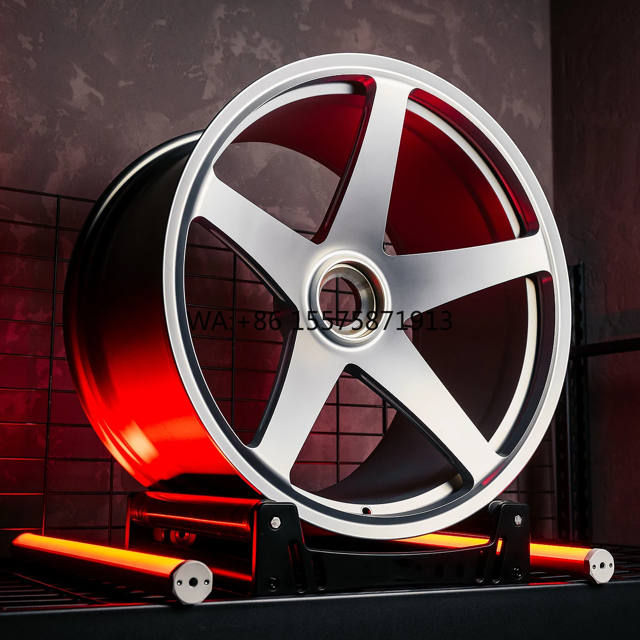 

For Forged 5 Spoke GT Monoblock Alloy Racing Wheel Rim 17 18 19 20 21 22 23 24 Inch 5X112 5X108 5X114.3 5X120 Hub for Porsche 1