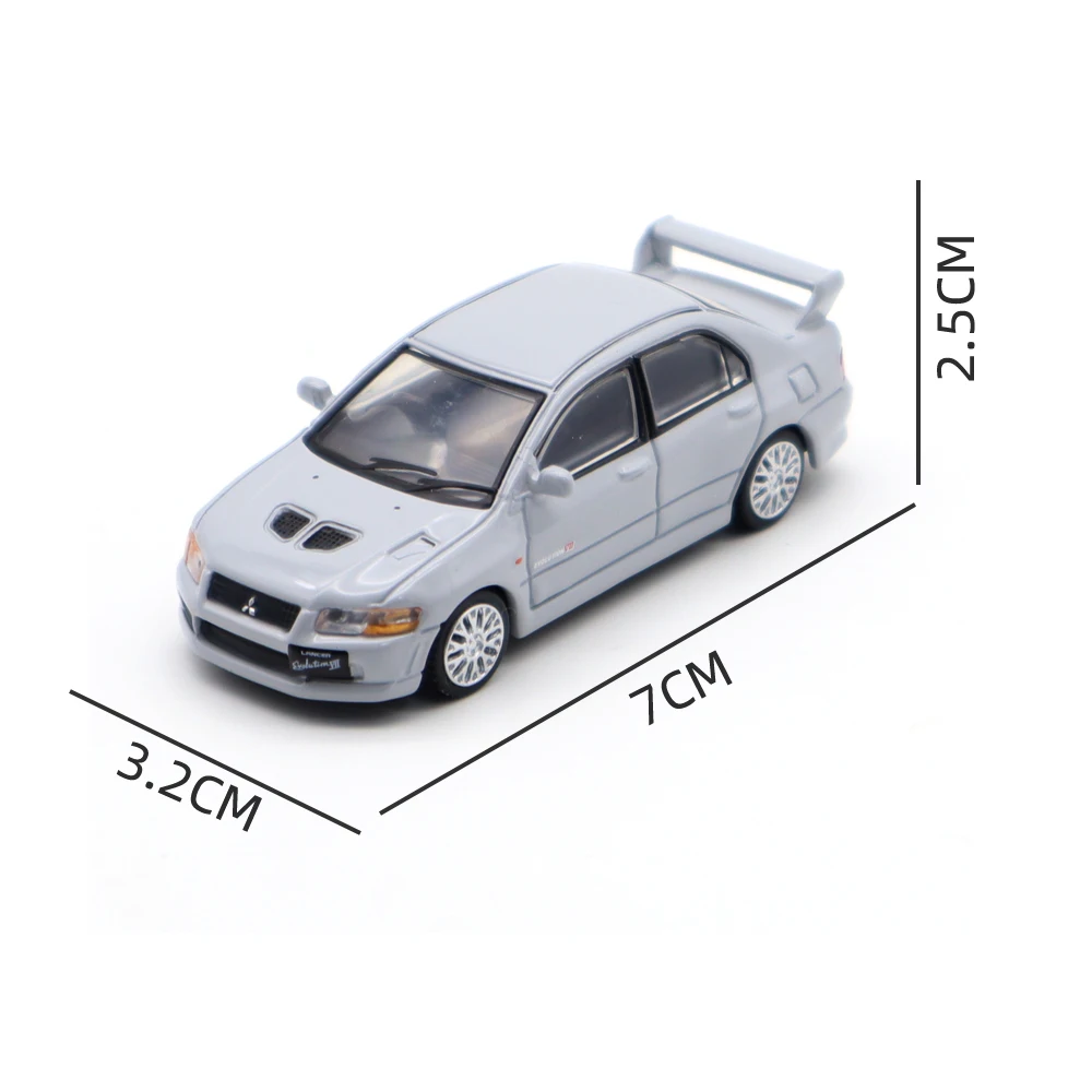 1/64 JKM Lancer Evolution EVO 7 VII Diecast Model Toys Car Gifts For Kids Father Friends