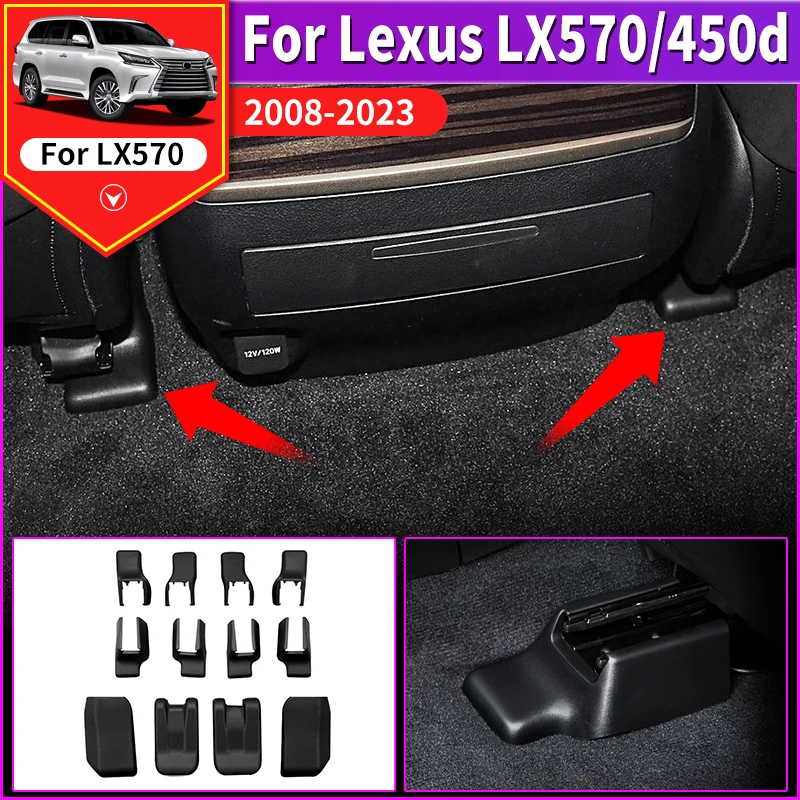 

For Lexus LX570 450d Seat Track Protective Cover Interior upgraded Accessories Seat Guide Rail Front and Rear Covers 2008-2023