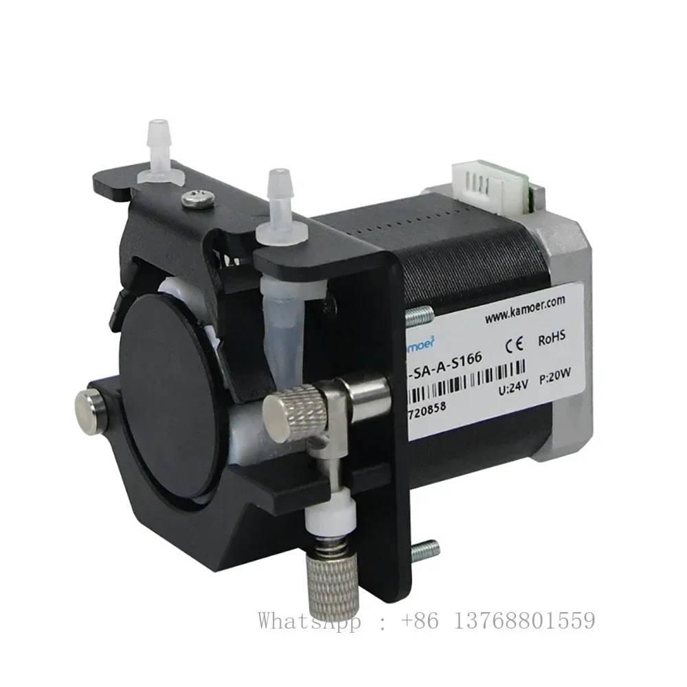 Kamoer KCS 12V/24V Stepper Motor 6 Roller Easy Load Silicon Tube Liquid Sampling Uv Resin Peristaltic Dosing Pump