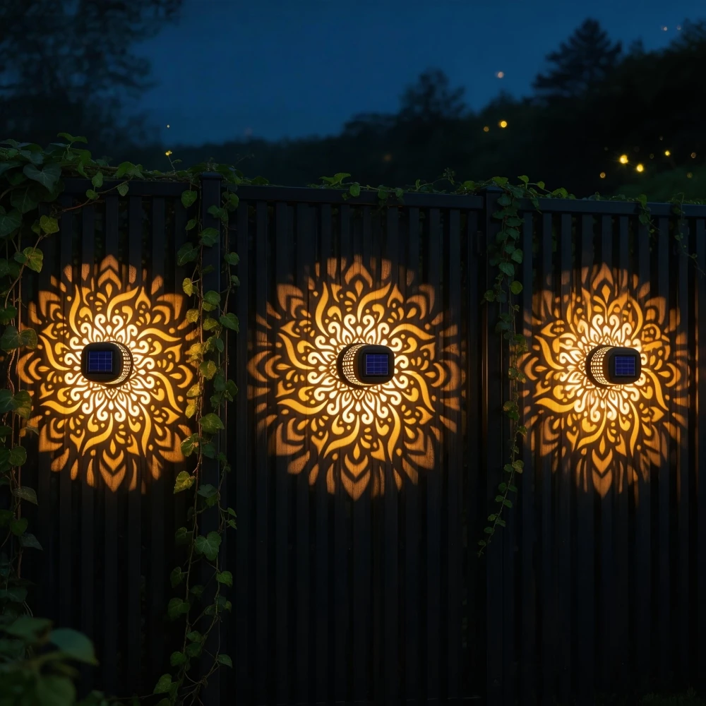 Modern decorative solar light for backyard and patio