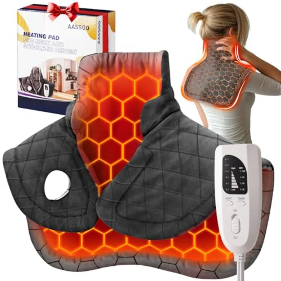 

Graphene Weighted Heating Pad for Neck and Shoulders Mother's Day Wellness Gifts FSA Eligible Items Only List 3X Deeper Pain Re
