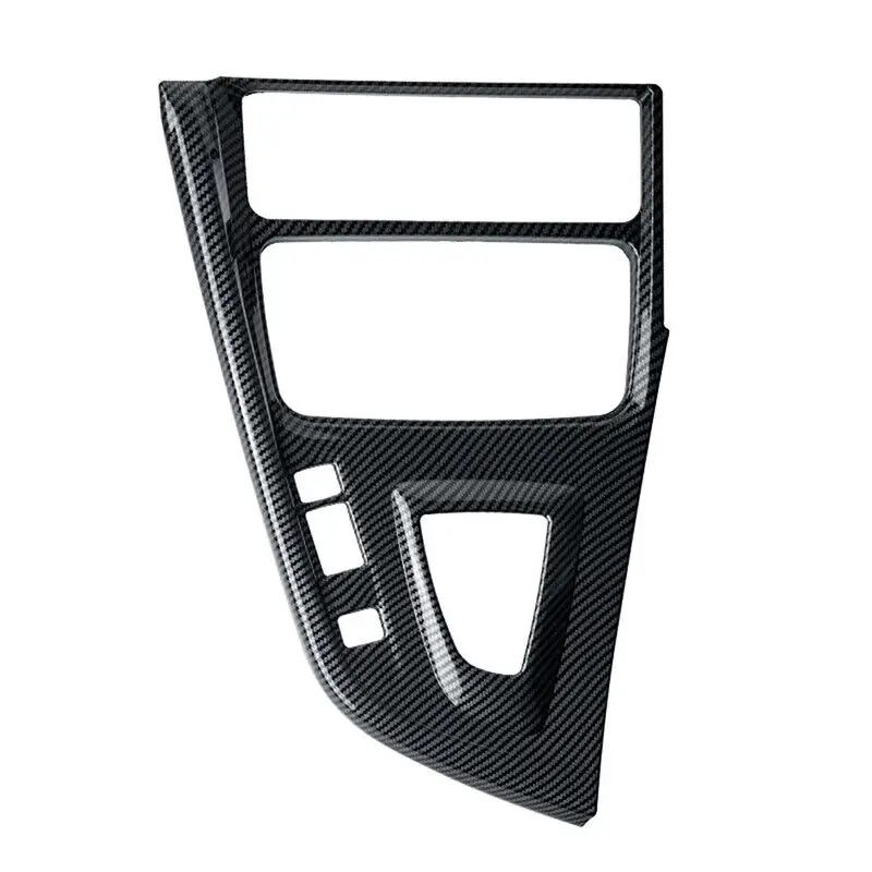 ABS Carbon Fiber Car Center Control Gear Shift Panel Cover Trim For BMW 3 Series F30 F31 F34 2016-2019 Decorative Accessories