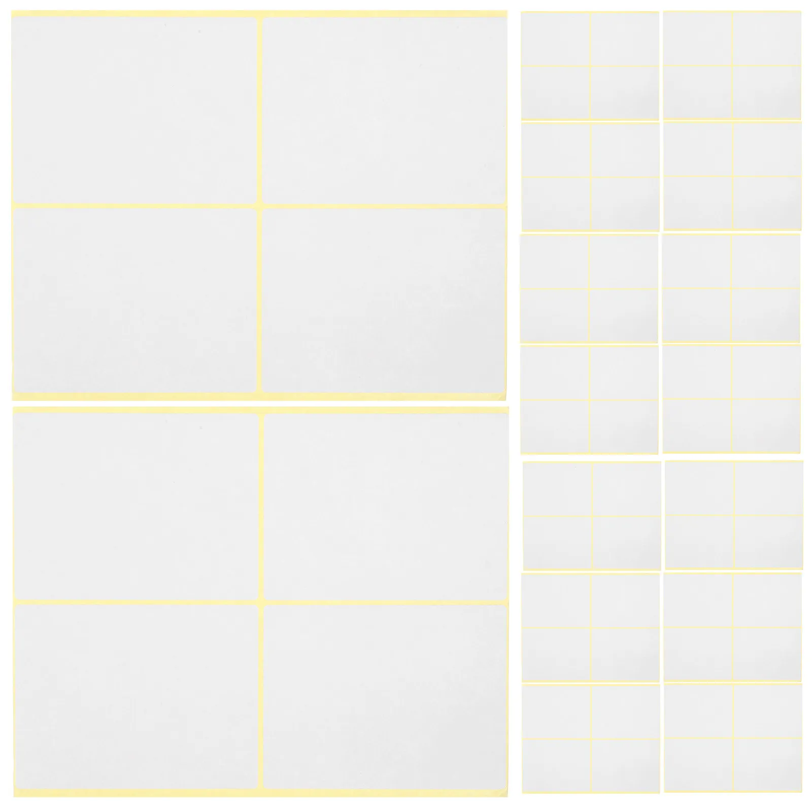 

120 шт. больших прямоугольных пустых этикеток для адресов, самоклеящиеся наклейки для надписей, для хранения, почтовых посылок, организации дома