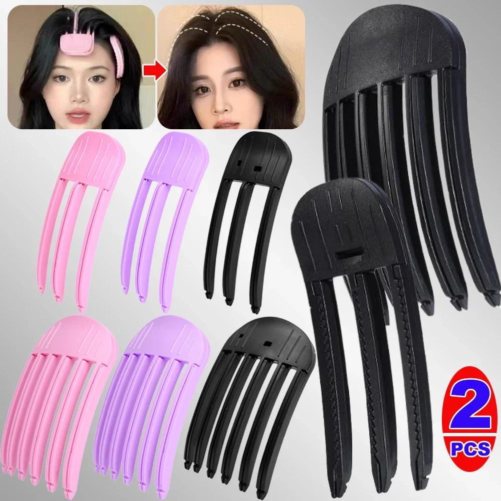 3/6Teeth Fluffy Hairpin Curling Bangs Clips Lazy Wind Sculpting Combs Women Curling Fixed Shape Clips High-arched Styling Tools