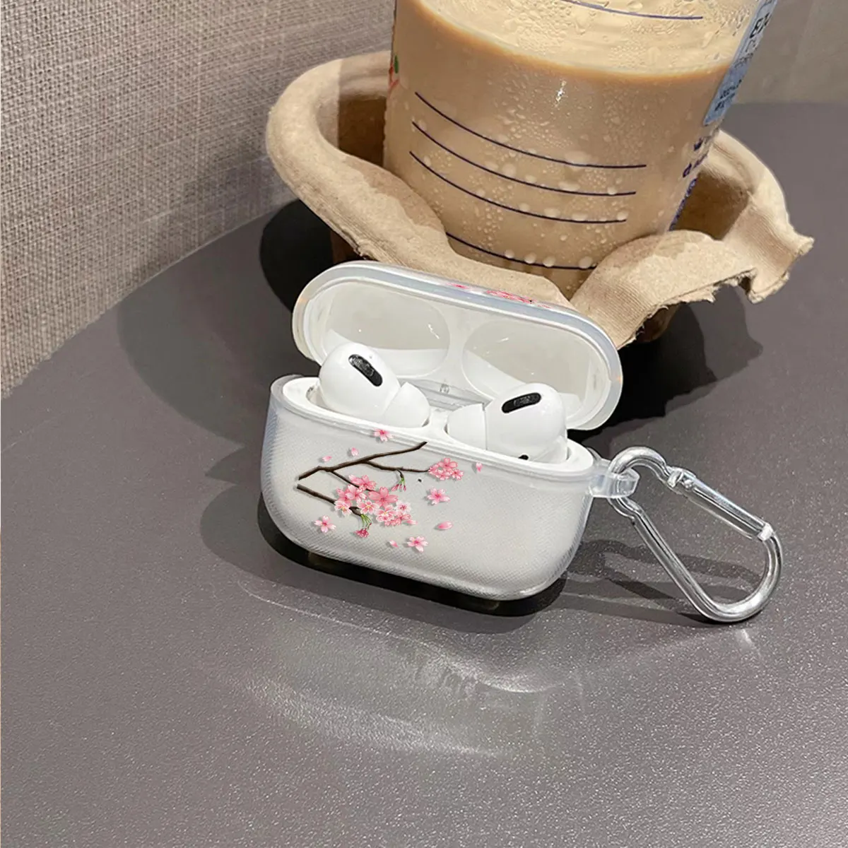 Capa de fone de ouvido fofa, adequada para Apple AirPods 4, AirPods 1, 2, 3, Pro, Pro 2, pro3 capa protetora com ganchos