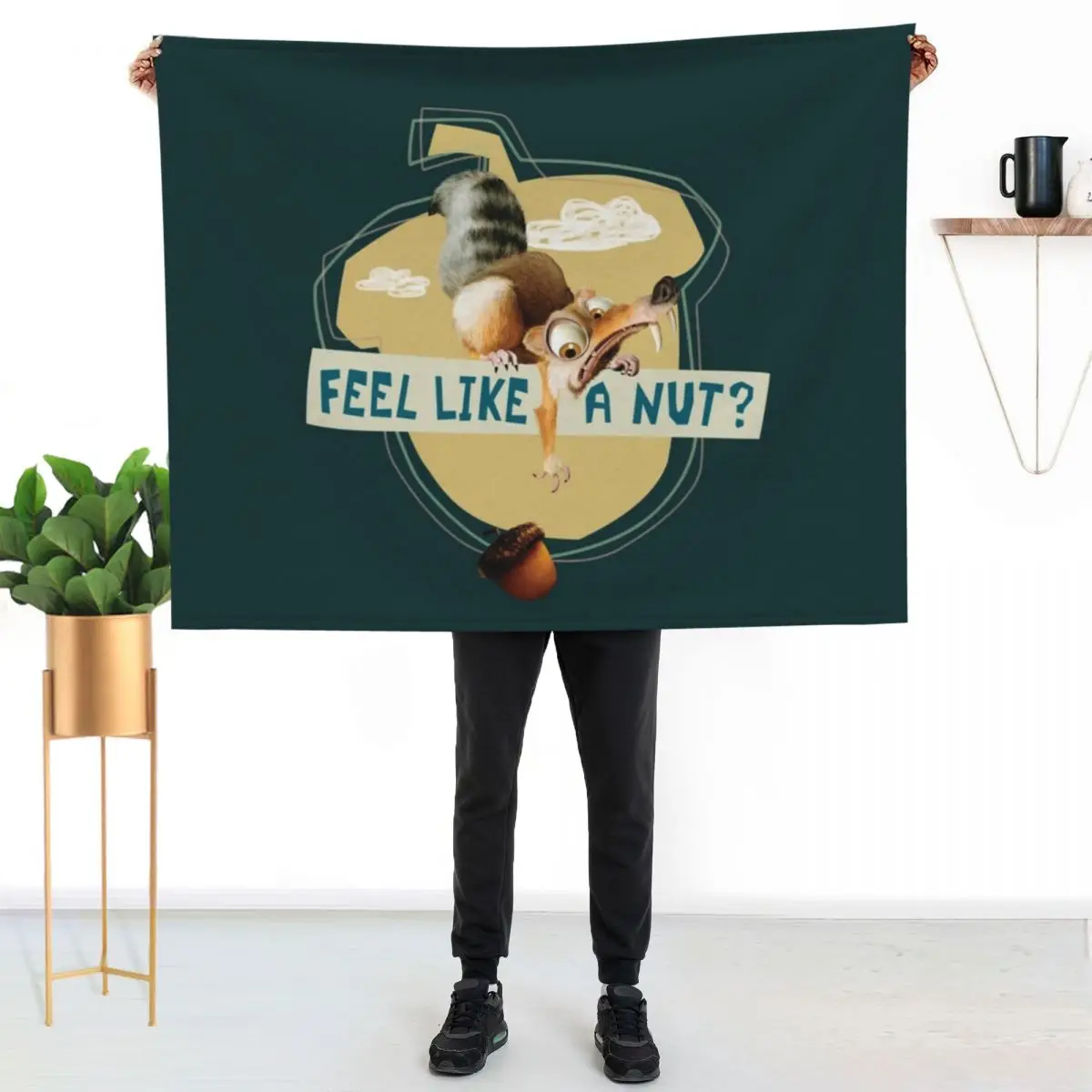 

Ice Age Scrat Acorn Feel Like a Nut108 Throw Blanket Warm Cozy Throw Blanket for Living Room Couch