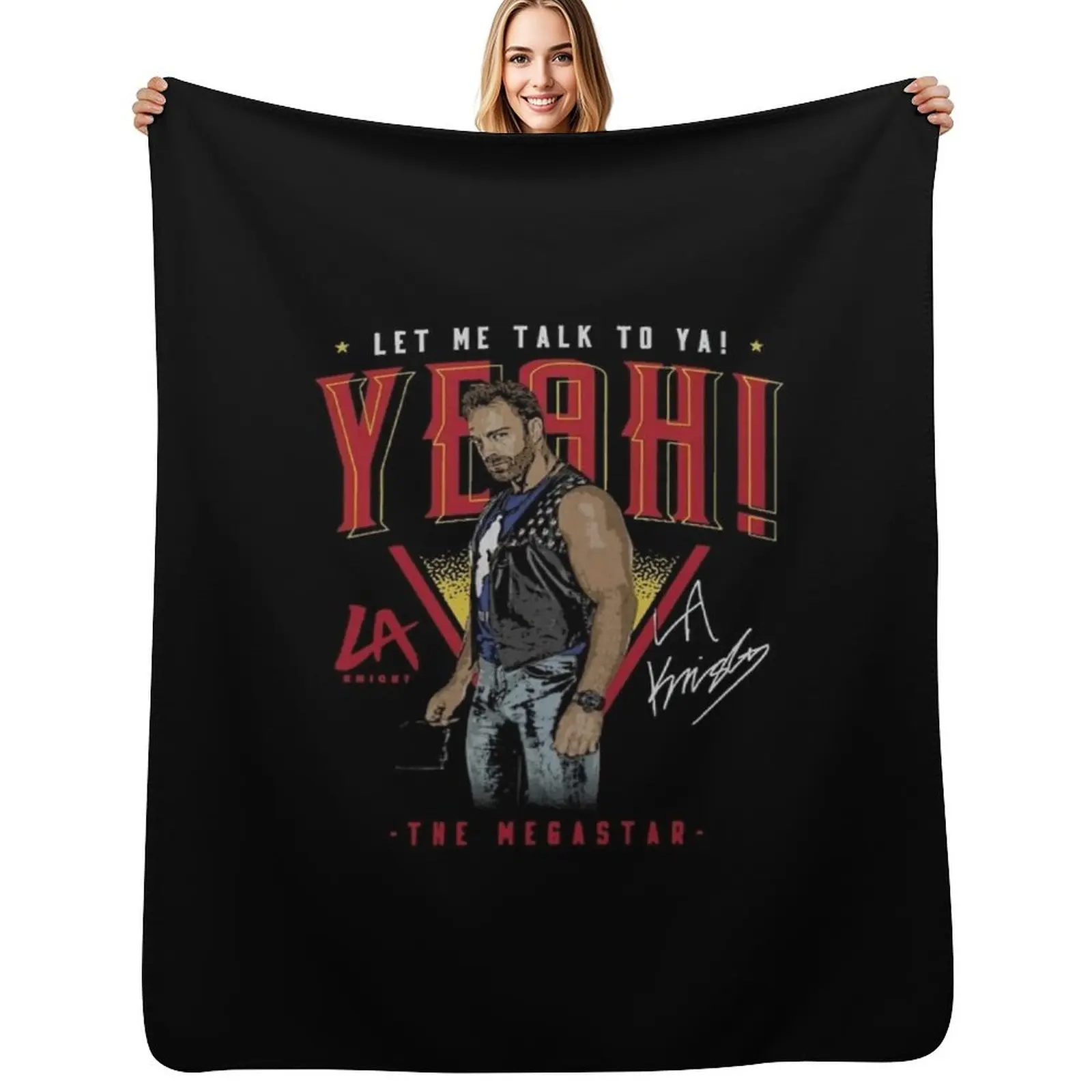 

LA Knight The Megastar Posters and Art Throw Blanket Luxury Brand Sleeping Bag Soft Big Bed Fashionable Blanket