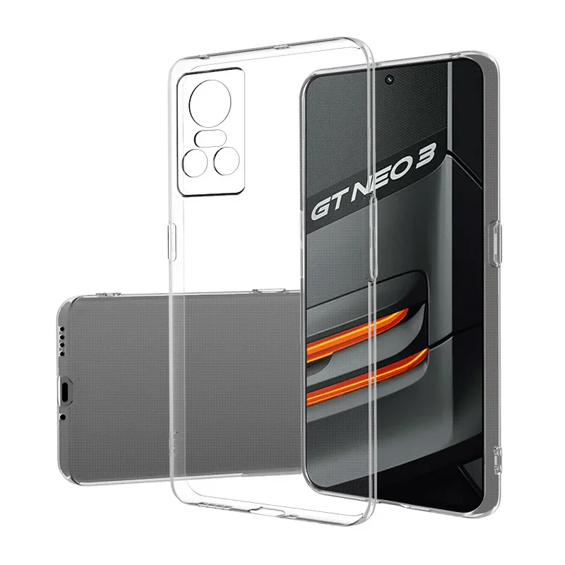 For Realme GT Neo 3 3T Case Simple Slim Soft TPU Transaprent Clear Phone Case On For Realme GT Neo3 3T Cover