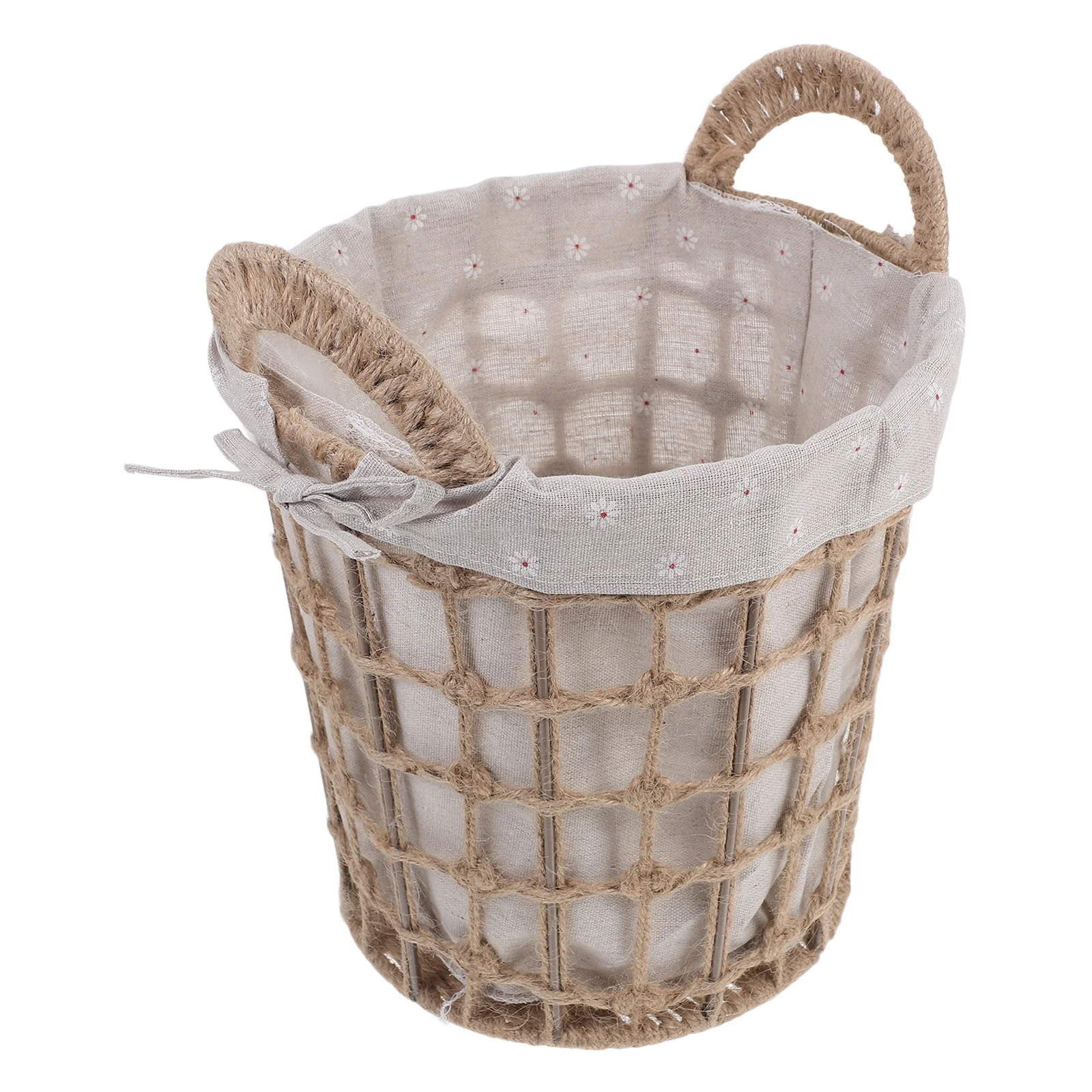 

Storage Basket for Blankets Woven Laundry Office Trash Can Shelf Practical Baby