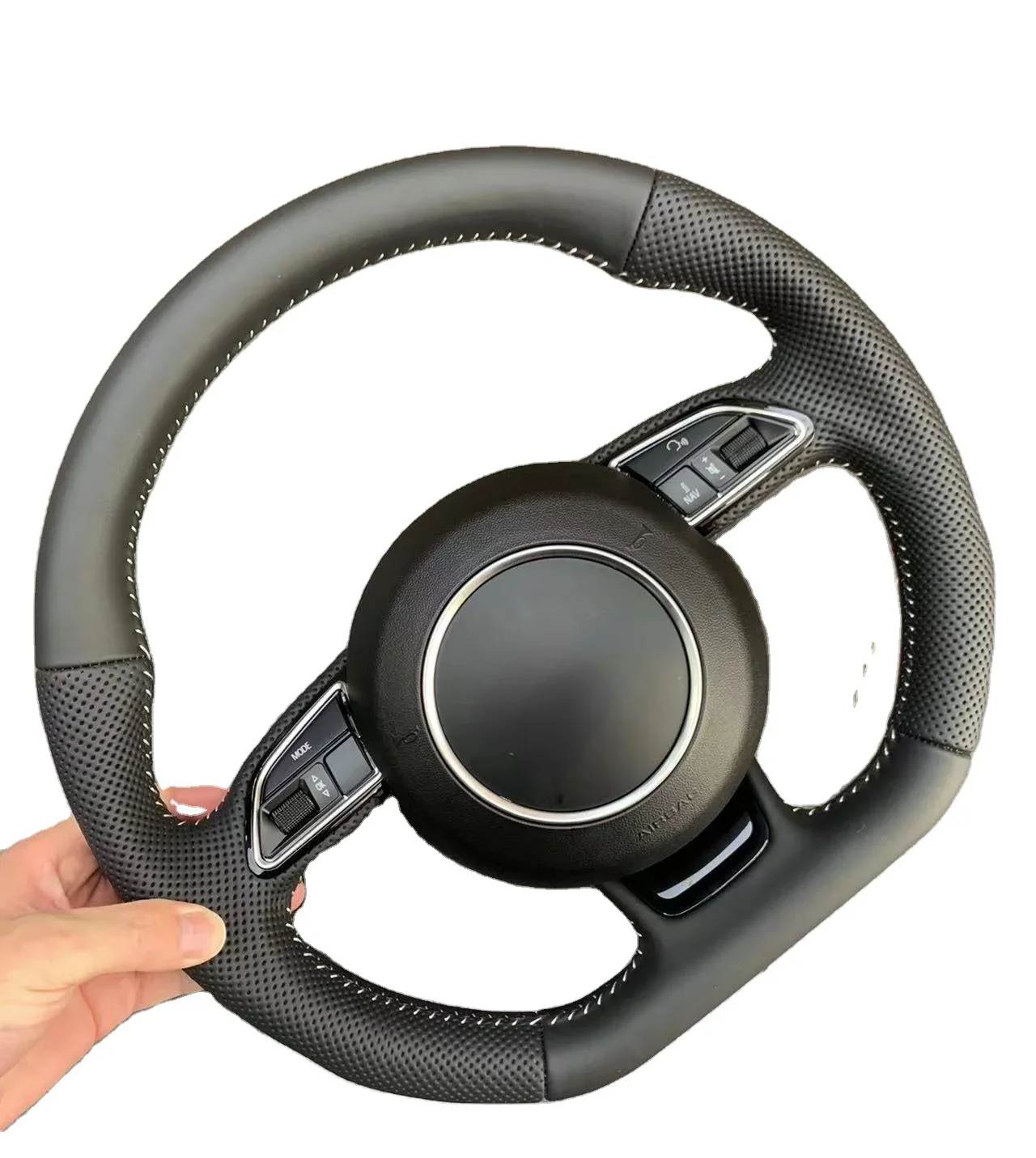 LR AUTO a6lA4LQ5A3Q3q7A8 steering wheel assembly old model modified new leather sports multifunctional