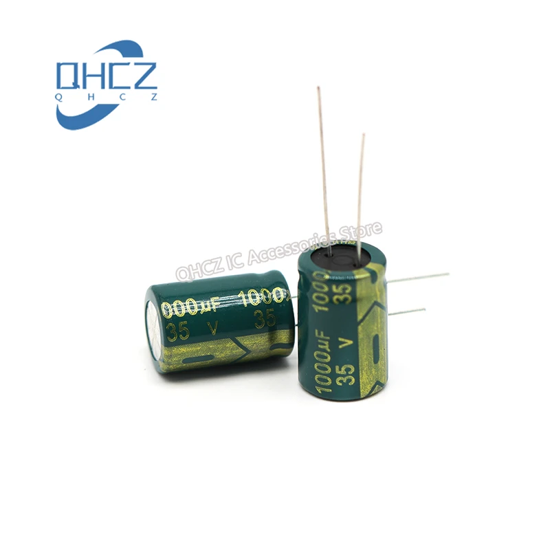 

10pcs 35V 1000UF high frequency low resistance LCD power supply long life electrolytic capacitor 1000UF 35v 13x20MM