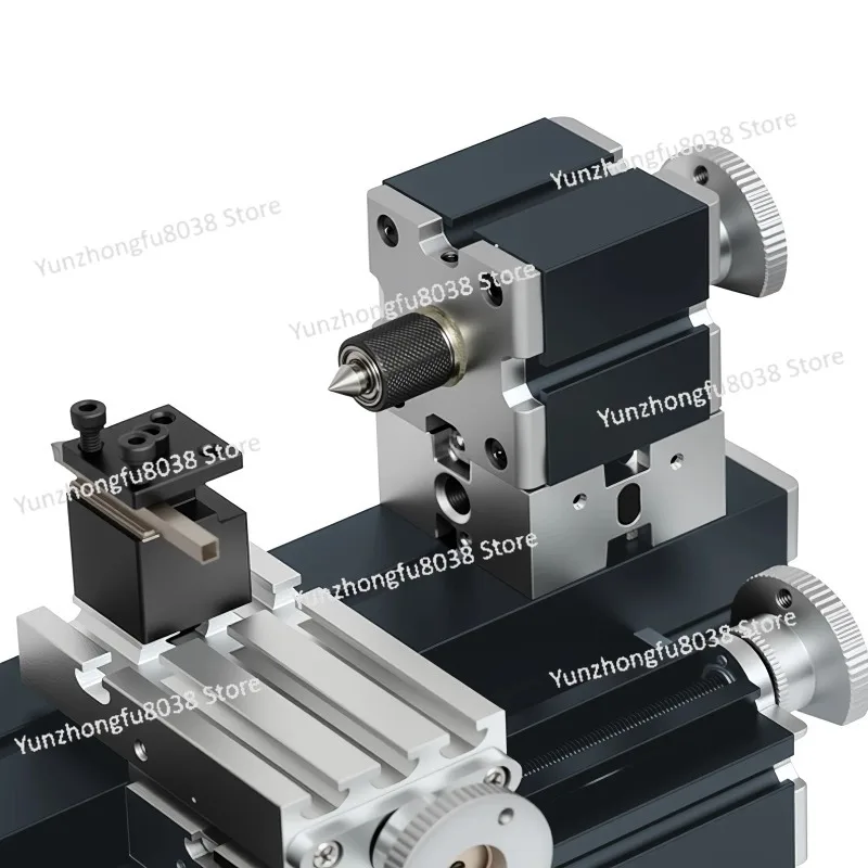 

36W Miniature All Metal Heighten Lathe 50mm Center Mini DIY Machine Tool for Processing Soft Metal Aluminum Wood Plastic