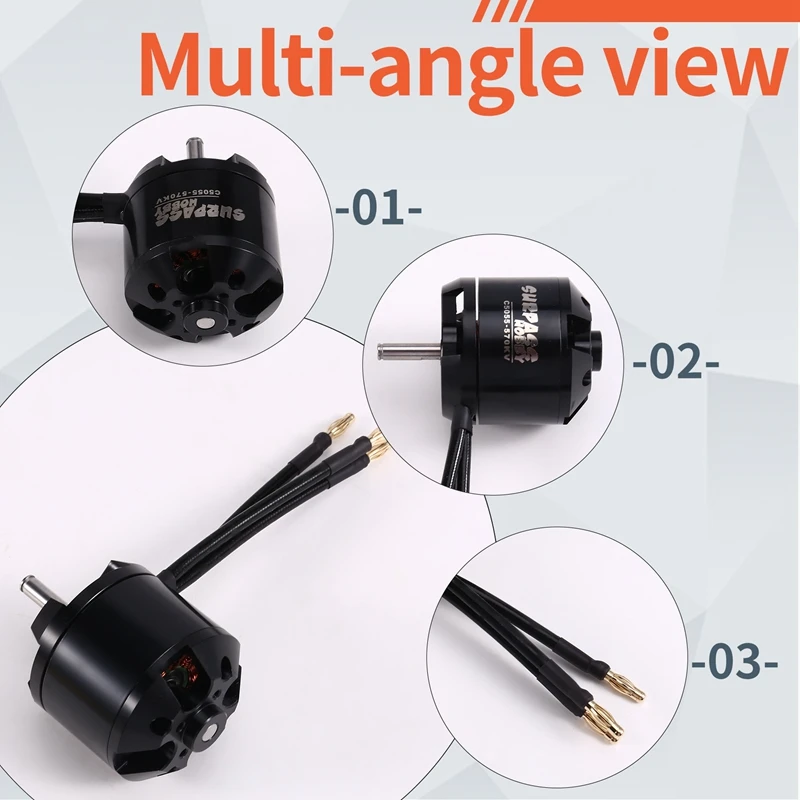 

SURPASS HOBBY C5055 Brushless Motor Multi-Rotor Aircraft Motor 570KVJAS