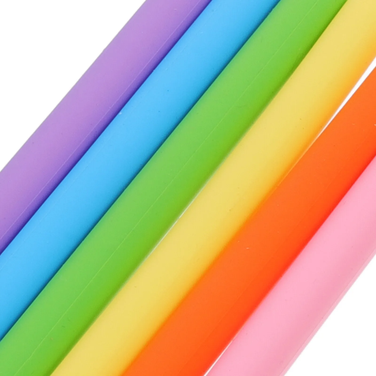 1Set Premium Silicone Straws Set Reusable Bpa-Free Flexible Curved Drinking Straws for Smoothies Juices Water Tumbler Party