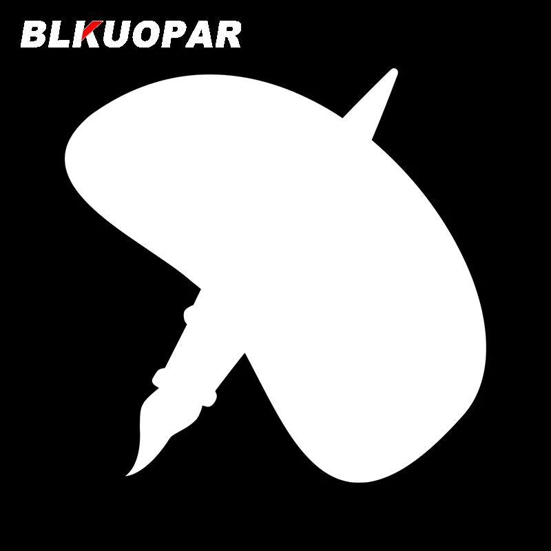 BLKUOPAR for Paintbrush Image Artist Pallet Car Stickers Waterproof Fashionable Decals Windshield Windows Decor Car Goods