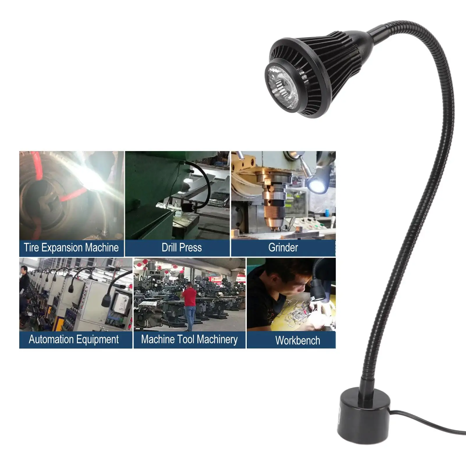 Magnetic Base Work Light - Adjustable Reading Lamp for workshop & DIY Projects