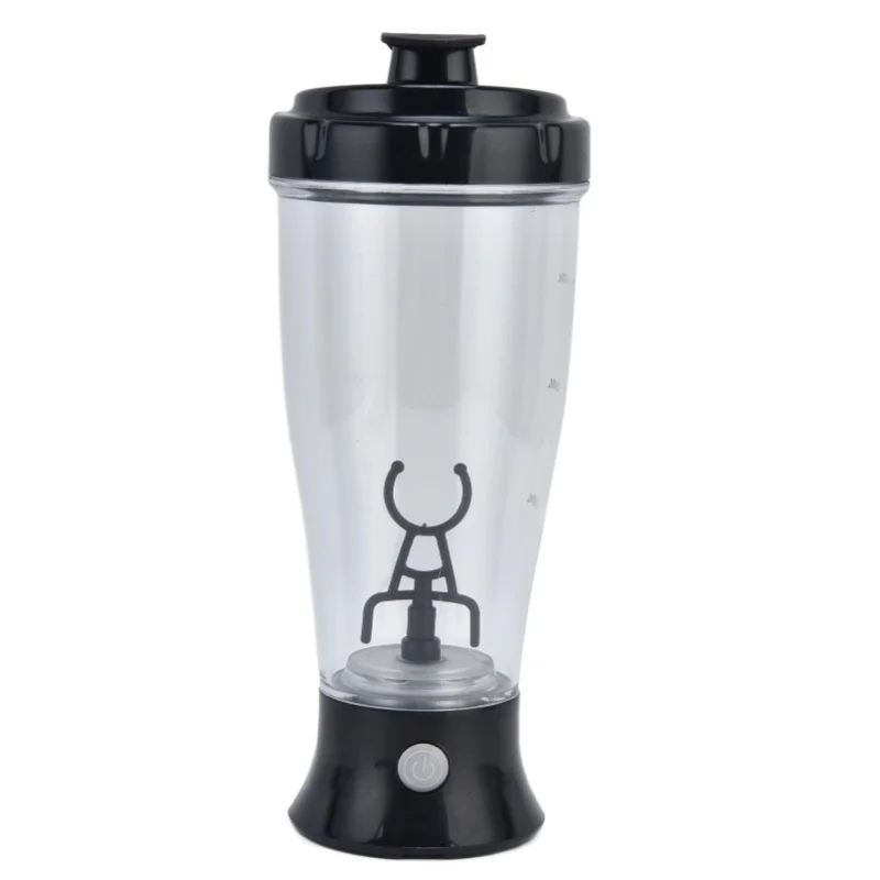 350ml Automatic Electric Mixing Cup Simple Coffee Milk Shaker Bottle Shaking Cup Black