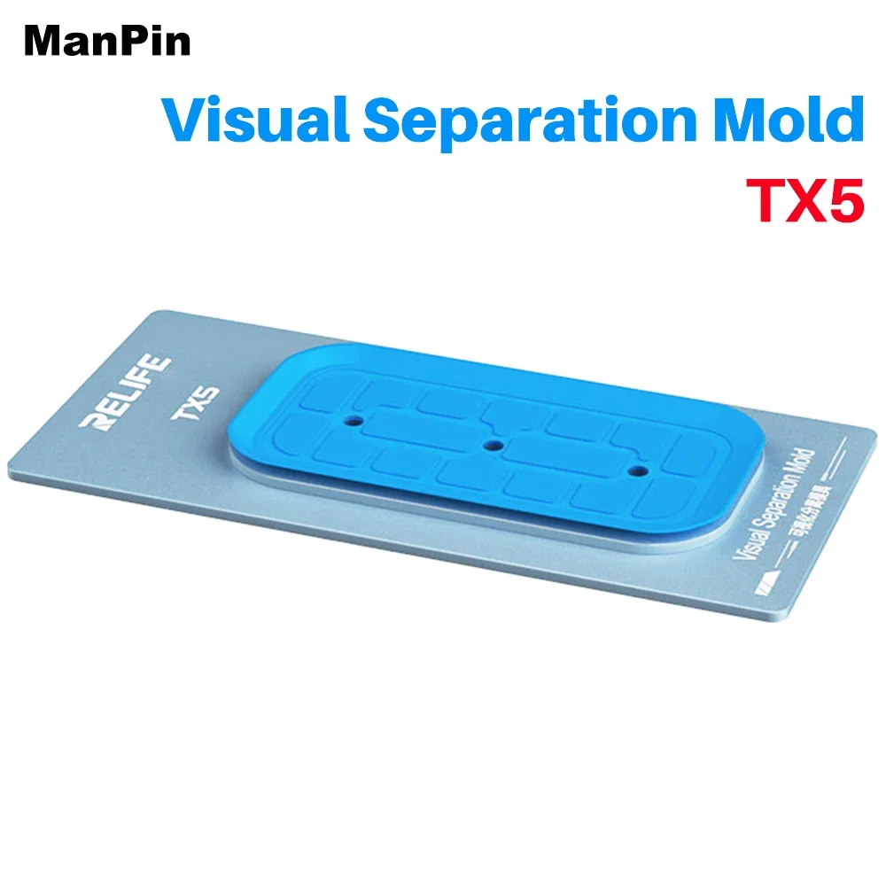 

Универсальный инструмент RELIFE TX5 для визуального разделения и снятия стекла с ЖК-экранов телефонов (алюминиевая форма) для ремонта устройств на iOS, Android, HarmonyOS