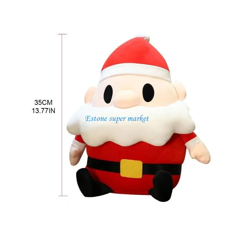 090B 14 Plexhop Toy Papai Noel Pillow Pillow para Ornamento Toy recheio não-deformado para desktop Decors Gift