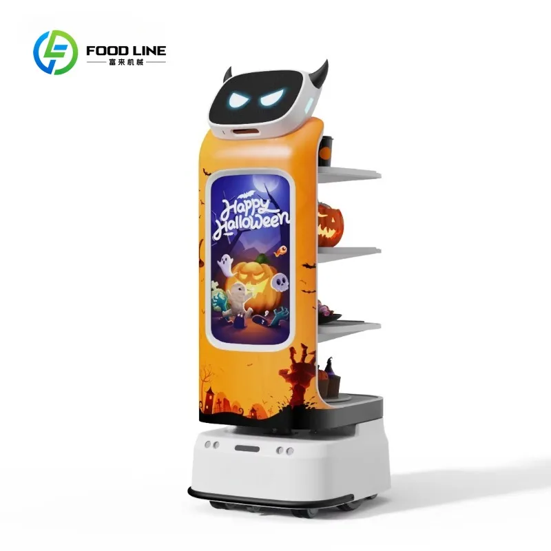 

Customized Intelligent Waiter Robot Commercial Delivery Robot for Restaurant Cafe Service Automation Humanoid Robot