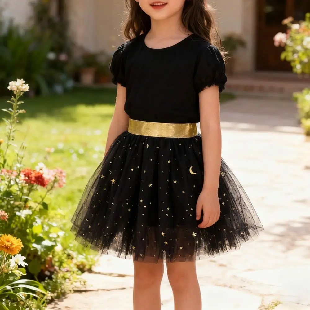 أزياء نجوم بريق الاطفال التنانير الترتر البسيطة طول الفتيات توتو التنانير مرونة الخصر حزب التنانير أداء الرقص