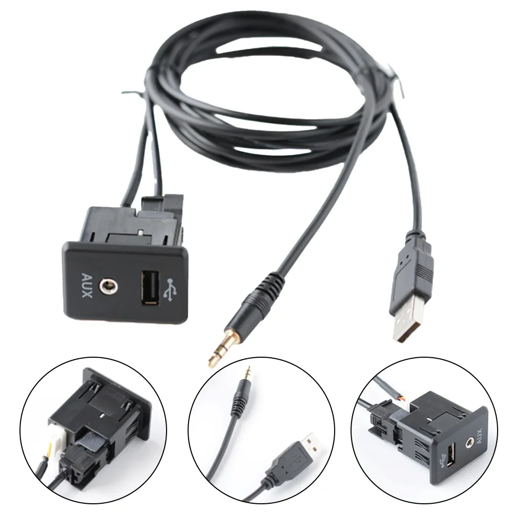 Car AUX Audio Interface USB Cable 28023-4BA0B 795405004 For Nissan For 370Z For Altima For Frontier For Kicks For NV For Rogue