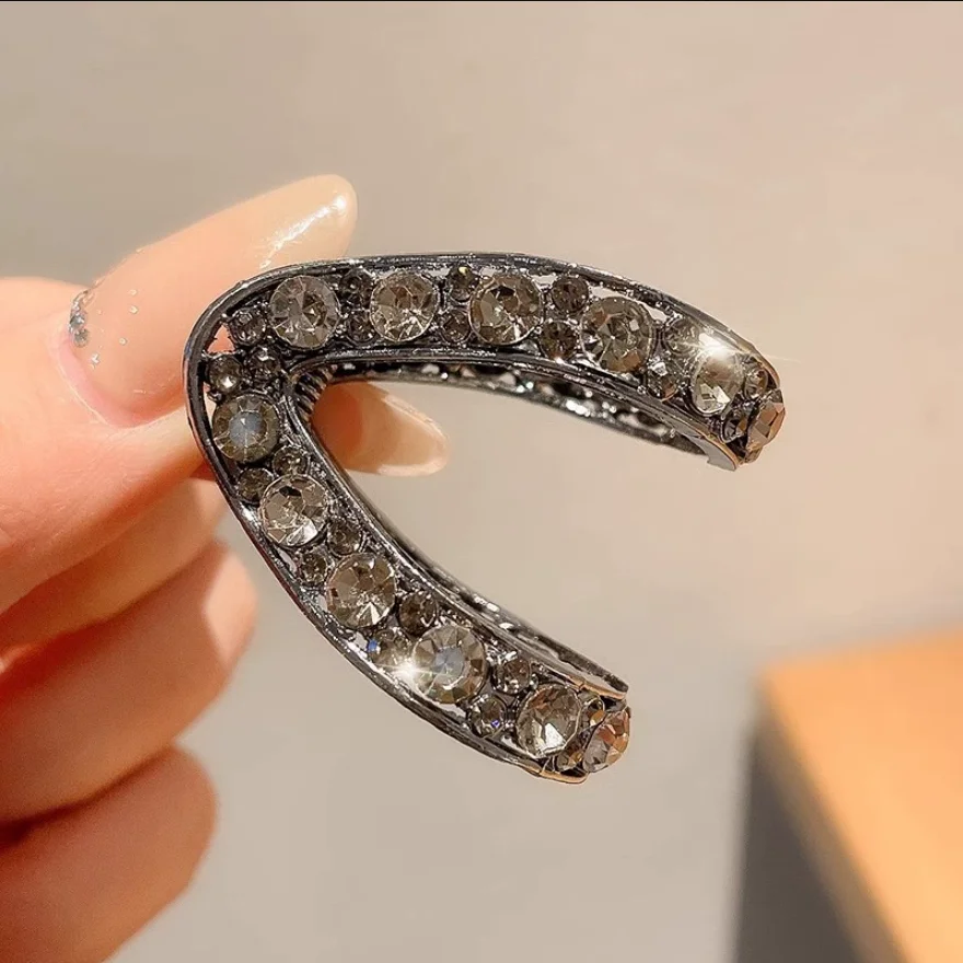 Mini Strass Haar Krabbe Clip Für Frauen Kleine Mode Anti-Herabhängen Metall Hohe Pferdeschwanz Haar Klaue Kopfschmuck Haar Zubehör – Detail 4
