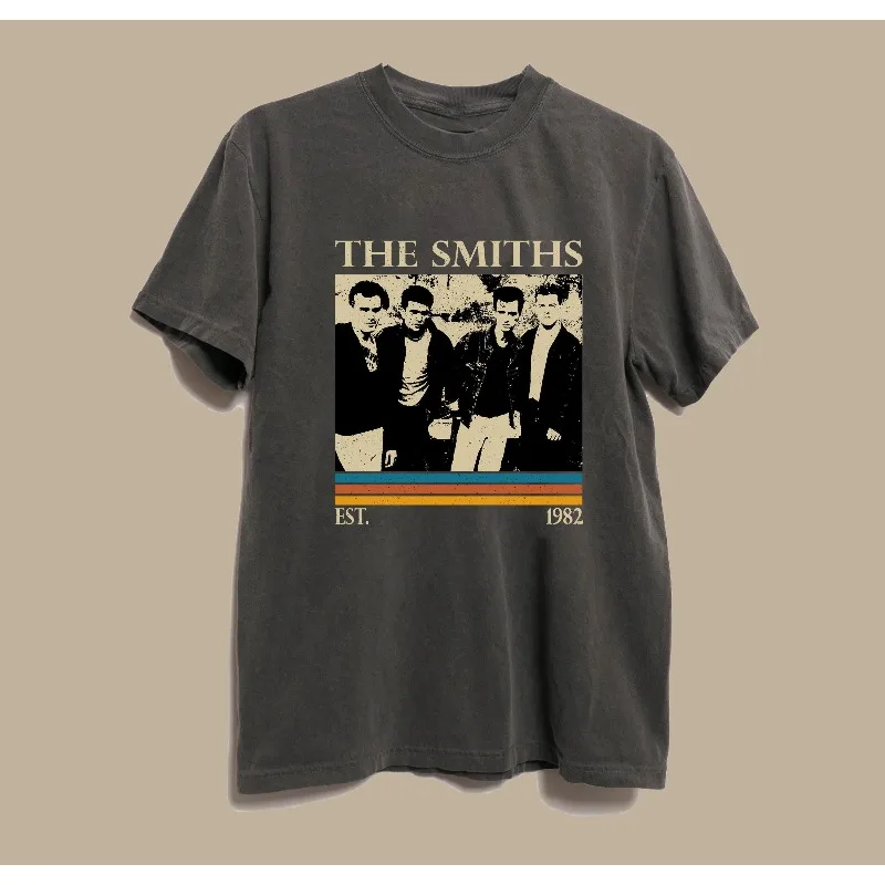 The Smiths Vintage Style Comfort Colors Shirt Summer Men's and Women's Loose and Breathable T-shirt Top