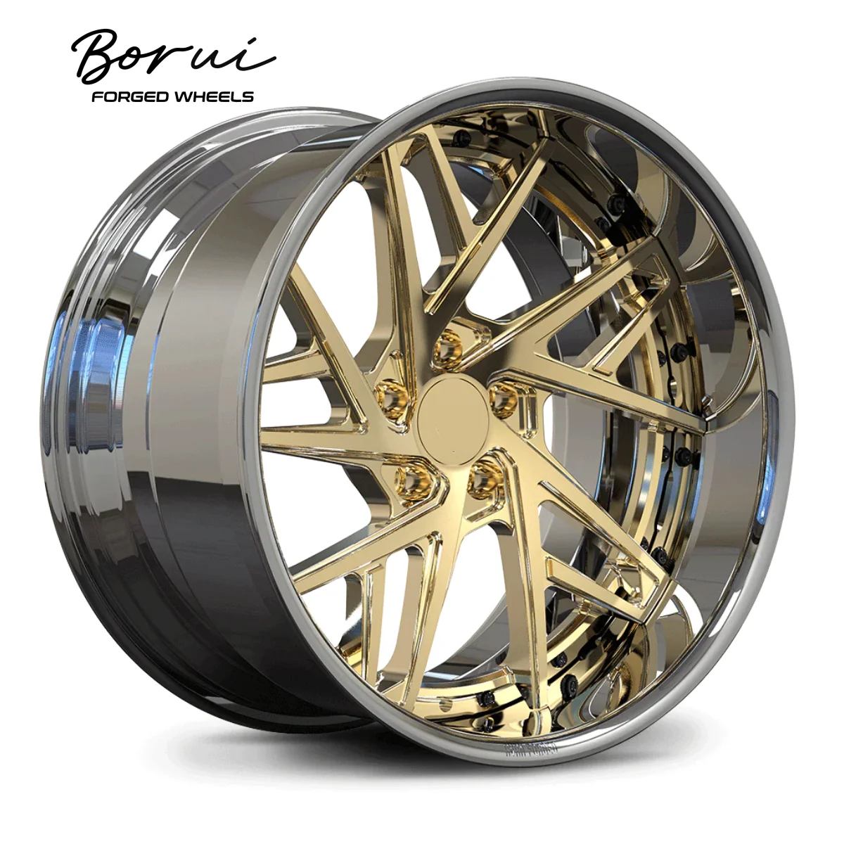 

Borui Forged Wheel Custom Deep Concave Forged Alloy Car Rims 2-Piece 18-24 Inch 5X112 & 5X120 For 19-20 Passenger Cars