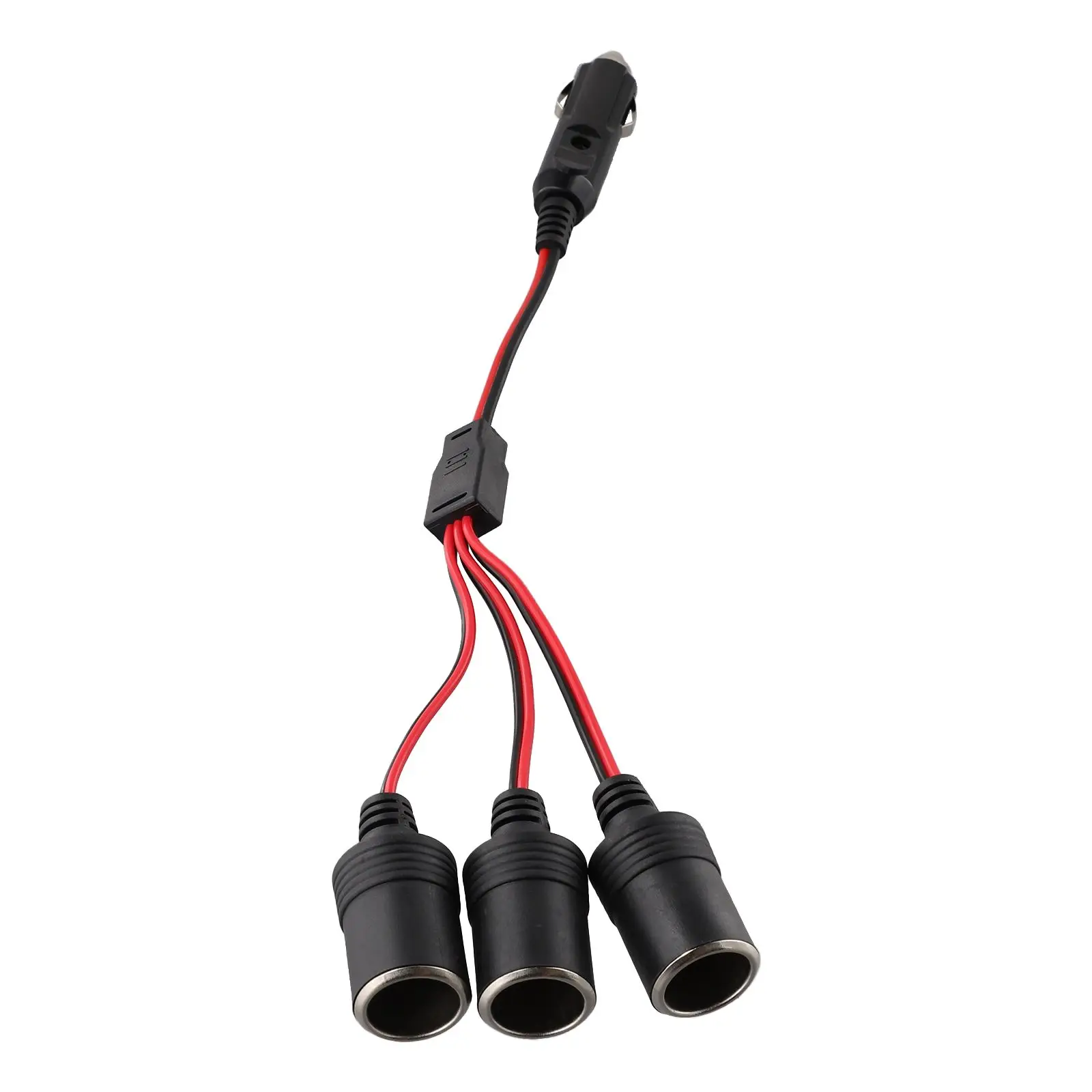 Compatibility Socket Splitter Sockets Power To Way V Car Charger Black Red Exquisite Workmanship Craftsmanship