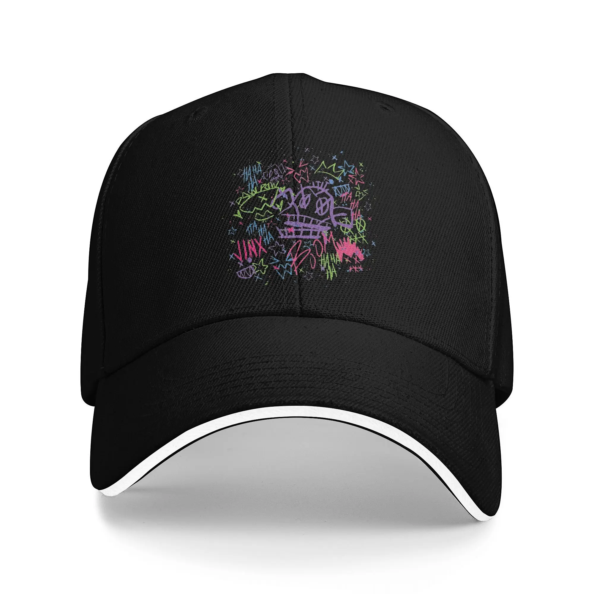 Graffiti Arcane Anime  Baseball Caps Outfit Classic  Sun Caps For Men Women Golf Headewear  Adjustable