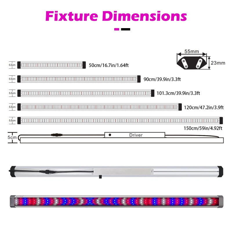 50W Full Spectrum White 3000K LED IP65 Grow Light Dimmable 660nm SMD Aluminum Indoor Bloom Plant Growing CRI90 Fast Delivery