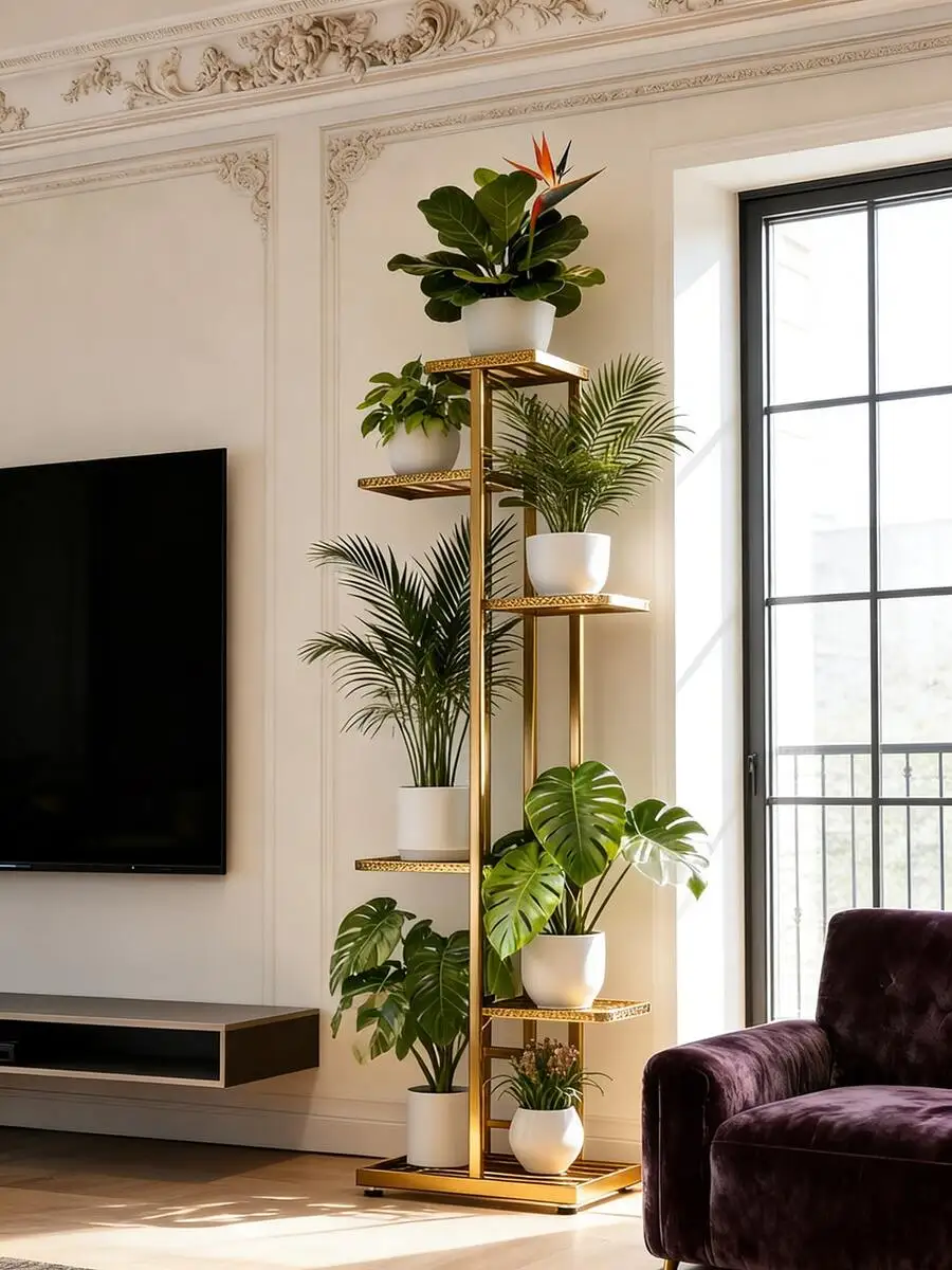 1pc 6-Tier Plant Stand - 2026's Absolute Best-Selling Plant Stand - Upgraded Edition - Display Stand 6-Tier Plant Stand, Storage