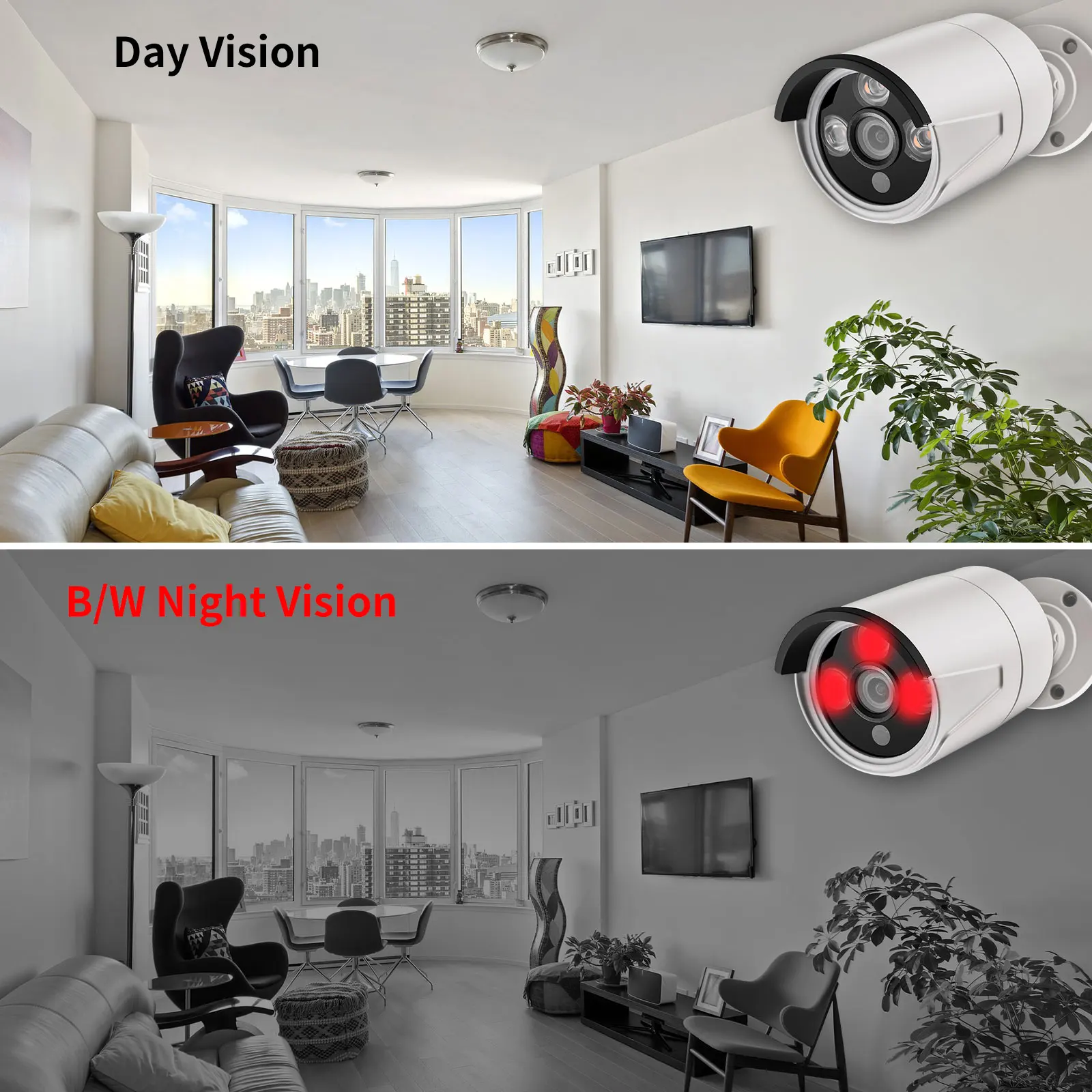 Gadinan 8CH 4K Camera Motion Detection CCTV Security Cameras Systems IP Home Audio Monitoring POE NVR Surveillance Camera Set