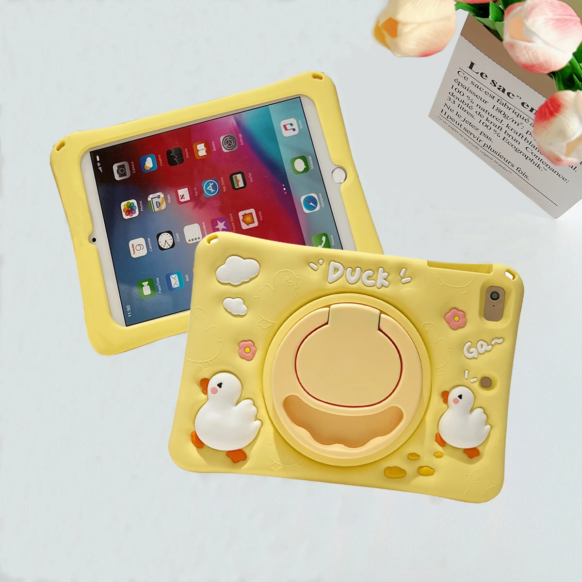 Hülle für Samsung Galaxy Tab A9 Plus 11 Zoll, A9 8,7 Zoll, A8 10,5 Zoll, S6 Lite 10,4 Zoll, A7 Lite T220, T500, T510, T290, Kinder-Cartoon-Tablet-Ständerhülle