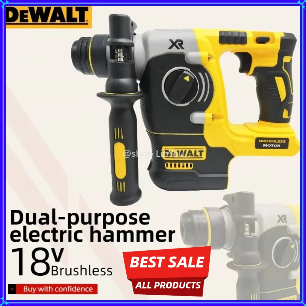 

Бесщеточный аккумуляторный перфоратор Dewalt, 2 режима, SDS, для металла и бетона, отбойный молоток, инструменты, 20В / 18В, с аккумулятором