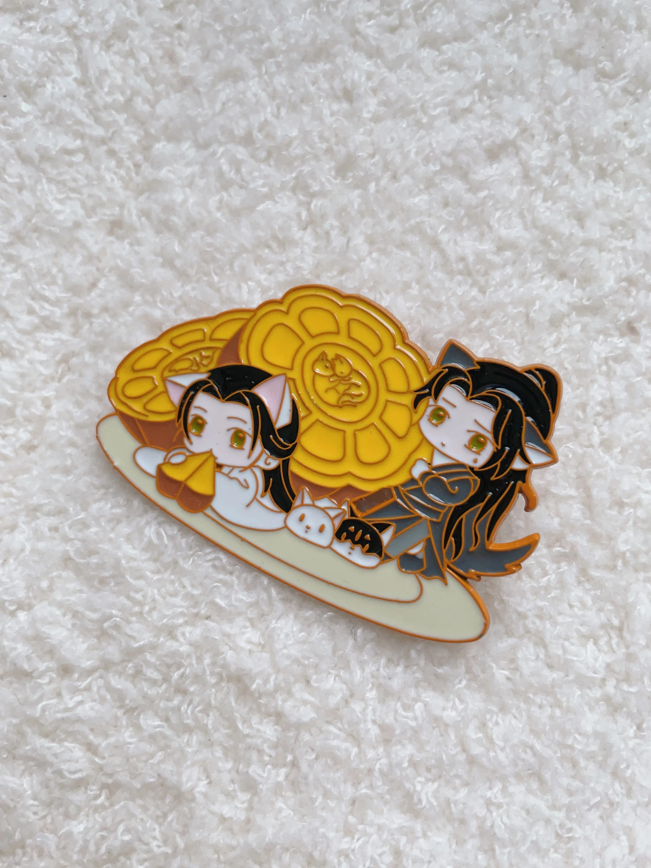 BL Novel Husky And His White Cat Shizun Chu Wanning Mo Ran Q Version Metal Badge Erha 2Ha Brooch Pin Fans Collection Gift