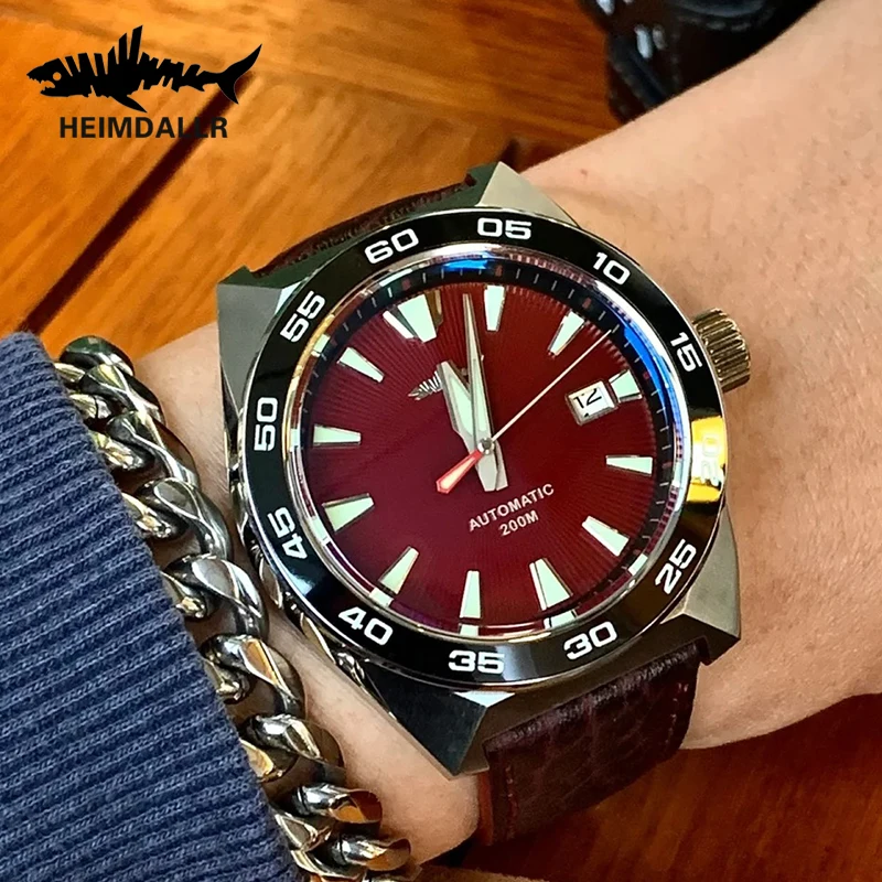 HEIMDALLR Monster Men's Diving Watch 200M Waterproof Sports C3 Luminous Watch NH35 Automatic Movement Mechanical Watch Sapphire