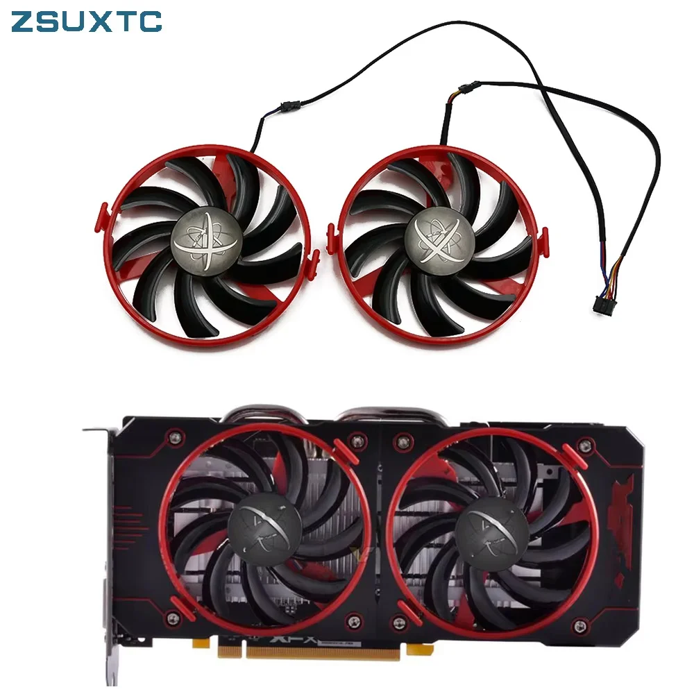2 unidades/lote FDC10U12S9-C Cooler Fan Substitui RX460 para Placa Gráfica XFX Radeon RX 460 GPU Ventoinha de Resfriamento