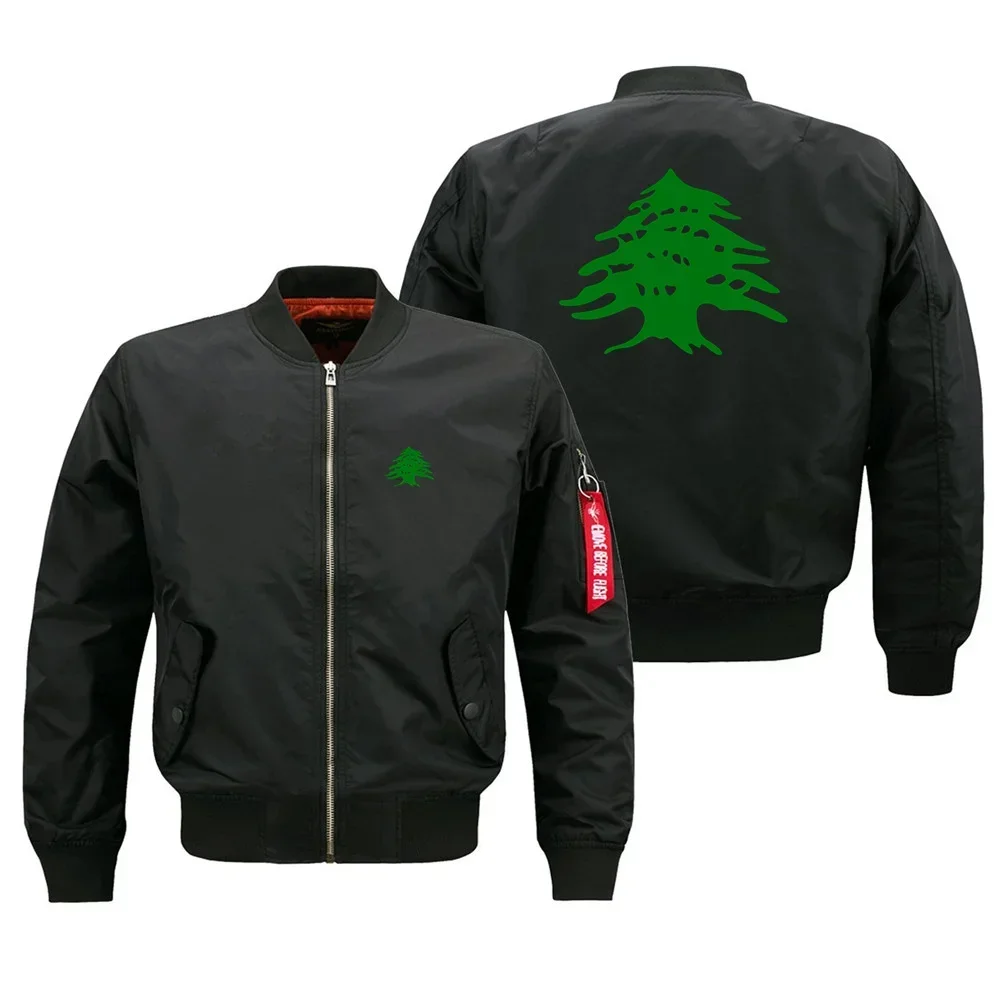 Outdoor Military Lebanon Flag Flight Men Ma1 Bomber Jacket Windproof Man Baseball Coats