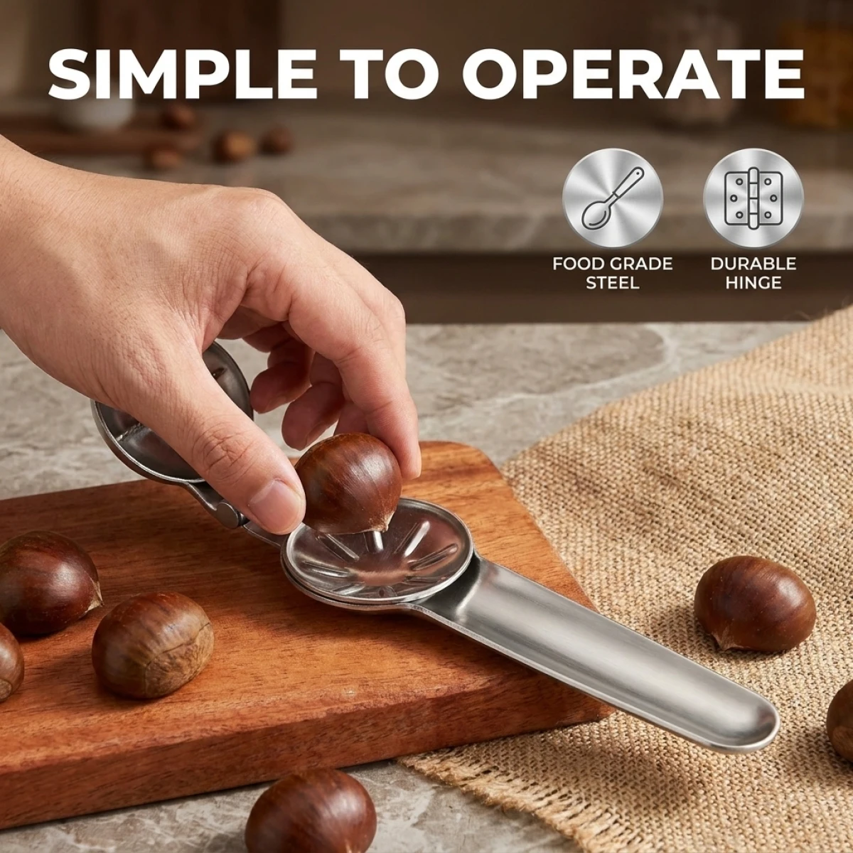 Kastanjeopener – Premium roest - Kitchen Gadgets To Have recensie en prijs